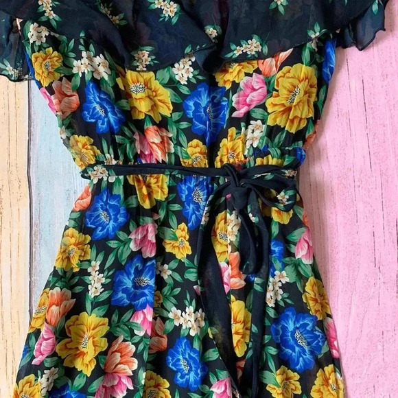 Jade by Johnny was lightweight flowy spaghetti strap maxi dress size small - Picture 8 of 12